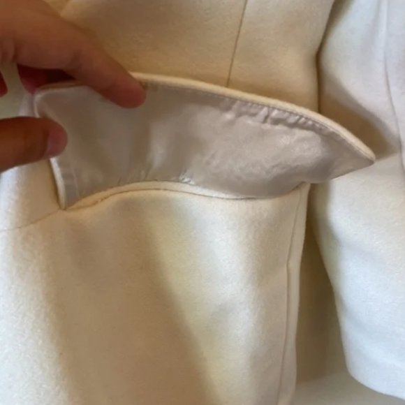 Banana Republic Cream Wool Coat - Picture 6 of 11